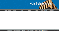 Desktop Screenshot of holzsteiner.ch